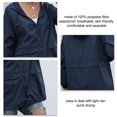 thumbnail image 4 of Chaquetas de lluvia para mujer, impermeable para mujer, cortavientos con capucha, impermeable para mujer, diseño revolucionario, 4 of 5