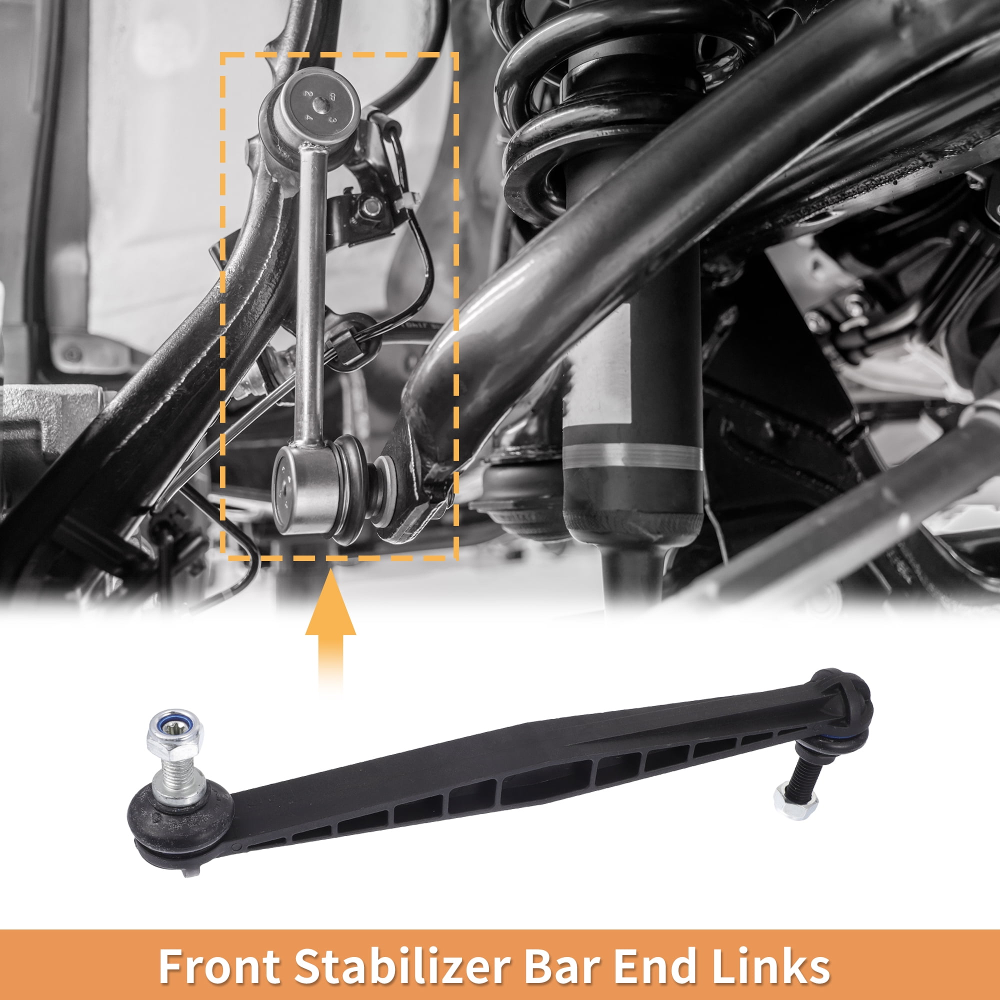 2pcs Front Sway Bar Links Stabilizer?Link Kit for Chevrolet Sonic 2012-2020 No.K750630 Suspension Kit