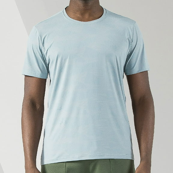 CaiJunJia George T Shirts for Men,Workout Shirts for Men Short Sleeve Quick Dry Athletic Gym Active T Shirt 2024 Spring Summer Moisture Wicking Tops