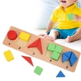 thumbnail image 4 of Tablero geométrico, juguete educativo a juego geométrico de madera, bebé para nios de más de un aoBabyToys Fyydes Descripción de la referencia, 4 of 6