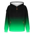 thumbnail image 5 of Jinhomg Hoodies for Men 1/4 Zip Up Pullover Sweatshirt Long Sleeve Gradient Sweatshirts Plus Size Fall Winter Vintage Clothes with Pockets, 5 of 6