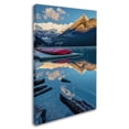 thumbnail image 2 of Trademark Fine Art 'Lake Louise Canoes' Canvas Art by Pierre Leclerc, 2 of 3