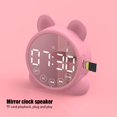 thumbnail image 2 of Bluetooth Reloj Despertador Niños Altavoz Color Caramelo Mini Inalámbrico Estéreo Envolvente Caja De Sonido Digital Pantalla, 2 of 4
