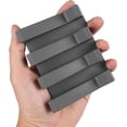 thumbnail image 4 of WOVTE Silicone soap box with shower/bathroom/kitchen/countertop drain, sponge holder, saves soap, keeps soap bars dry and clean (gray, 2 units), 4 of 6