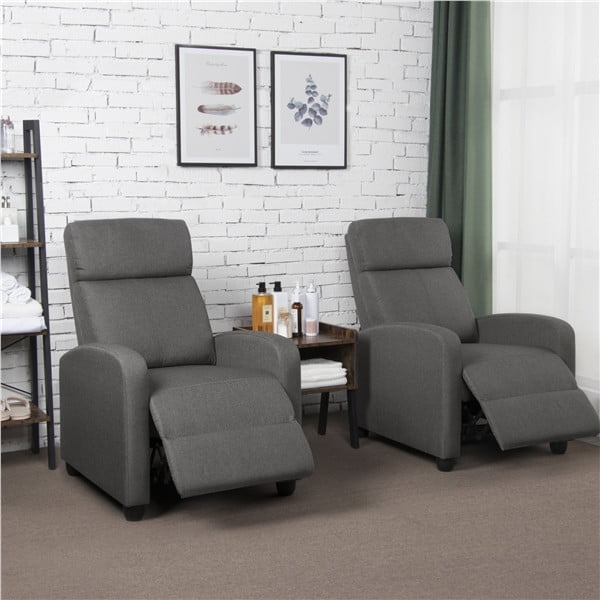 Reclining Chair Upholstered Sofa, Home Theater Leather Recliner Sofa