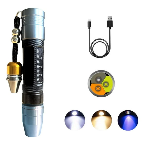 Linterna YZYOE LED UV de 365 nm para tasación de joyas de jade