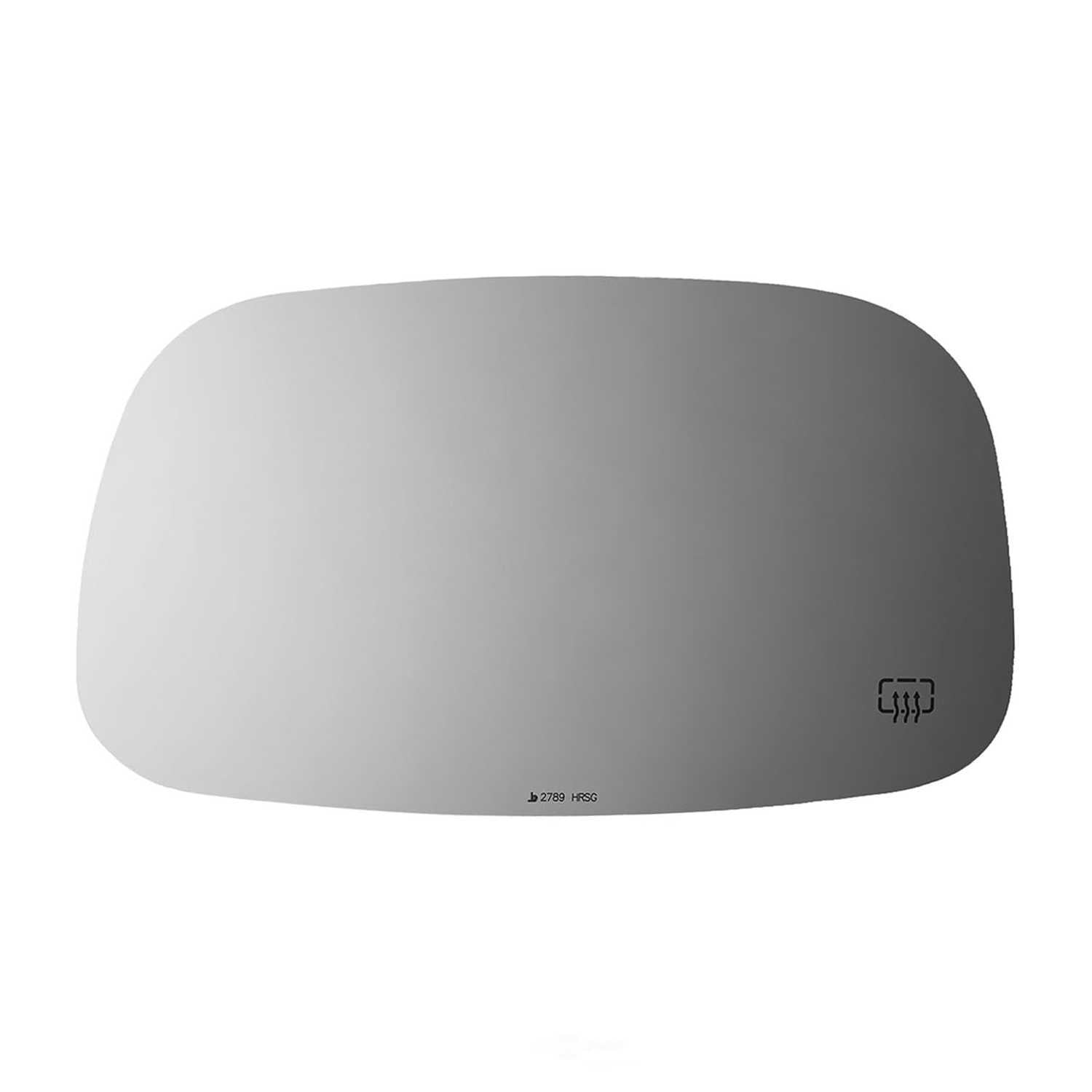 Burco Side View Mirror Replacement Glass with Motor Mount Plate - Clear Glass - 2789HRSG
