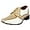 Champaign White, variant on LIBERTYZENO Boys Lizard Print Genuine Leather Kids Dress Shoes Senior Chaimpaigne/White 7 Toddler