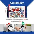 thumbnail image 3 of 4th of July Patriotic Mailbox Cover Magnetic Standard Size 21"x19", America Wild Flower Floral Decorative Post Letter Box Wrap Decor, American USA Stars Farmhouse Garden Yard Outdoor Decoration, 3 of 6