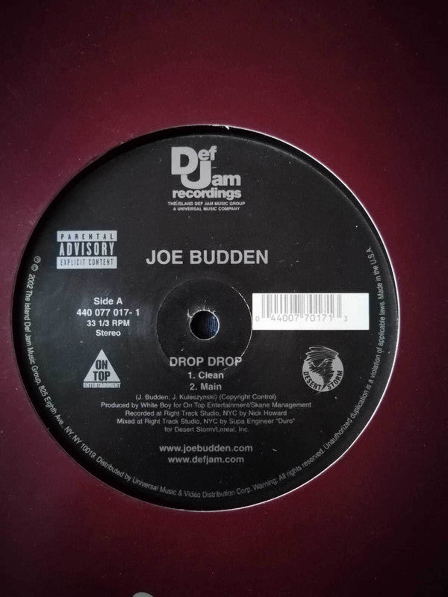 Joe Budden - Drop Drop - Vinyl