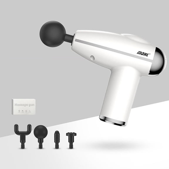 6-speed Adjustable Gun Deep Tissue,with 4 massage heads Portable Percussion Massager for Pain Relief Back and Neck