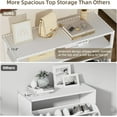 thumbnail image 4 of RichYa Shoe Cabinet with 2 Flip Drawers, Shoe Storage Cabinet with Steel Frame for Entryway, Foyer, Hallway, White, 4 of 7
