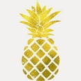 thumbnail image 2 of CafePress - Faux Gold Foil Pineapple - White/Black Shot Glass, Unique and Funny Shot Glass, 2 of 2