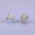 thumbnail image 2 of 100pc Round Silicone Focal Beads Chewing Beads For Teethers DIY Nursing Necklaces Making Light Grey 15mm Hole: 2mm, 2 of 3
