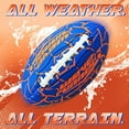 thumbnail image 3 of Wave Runner Grip It Waterproof Junior Size Football, 9.25-Inch, Durable Double-Laced, Ideal for Beach, Pool, and Outdoor Games Orange, 3 of 5