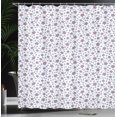thumbnail image 3 of Ambesonne Floral Shower Curtain, Burgeoning Spring Flowers, 69"Wx70"L, Ceil Blue White, 3 of 4