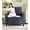 Blue, variant on Welzona 33" Teddy Fabric Accent Chair, Comfy Reading Armchair for Living Room & Bedroom, Tool-Free Assembly, Off White
