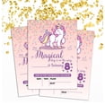 thumbnail image 2 of Darling Souvenir Pink Birthday Invitation Card Printable Elegant Fill or Write In Blank Party Invites 28 Pcs 5 x 7 Inches, 2 of 5