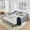 Black + MDF+4, variant on KAIFENG Pink Tufted Button Convertible Daybed Three In One Pull Out Trundle Side Storage Compact Guest Sofa Bed
