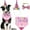 Pink, variant on Monebena Dog Birthday Party Supplies, Girl Dog Puppy Theme Birthday Decorations,Dog Birthday Hat,Bow Tie,Bandana,Banner for Small Medium Large Dog (Pink 4 Pack)