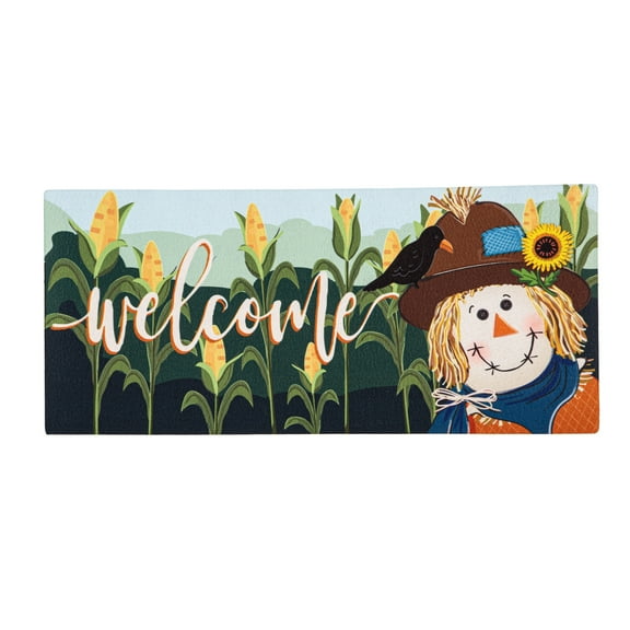 Evergreen Scarecrow and Friend Sassafras Switch Mat