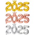 thumbnail image 4 of Globos de aluminio con números 2025, caja de regalo con bonito Papá Noel, globo de alce para el hogar, Navidad, decoración de fiesta de Año Nuevo, 4 of 5