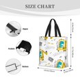 thumbnail image 3 of Disketp Dinosaur on Excavator Bolsa Tote de Lona para Mujer, Bolso de Hombro y Cruzado con Cierre de Cremallera, 3 of 7