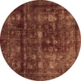 thumbnail image 1 of Ahgly Company Indoor Round Abstract Brown Modern Area Rugs, 8' Round, 1 of 4