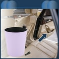thumbnail image 2 of Unique Bargains Car Trash Can Hanging Front Rear Seats Faux Leather Trash Bin Purple 1 Pcs, 2 of 6
