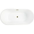 thumbnail image 4 of Vanity Art 54" Acrylic Freestanding Soaking Bathtub, 4 of 7