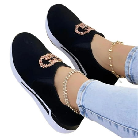 

Women s Slip-On Walking Shoes Flat Loafers Casual Breathable Anti Slip Shoes Breathable 41 Brown