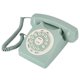 thumbnail image 4 of Antique European vintage landline phone Green High Definition Call Large clear button, home phone, 4 of 5