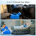thumbnail image 5 of Melvexa Upgrade Male Portable Urinal Bottle Spill Proof for Seniors, Bedside Urinal with Soft Funnel & Long Hose, for Hospital Wheelchair Bedridden Car and Travel Use, 5 of 10