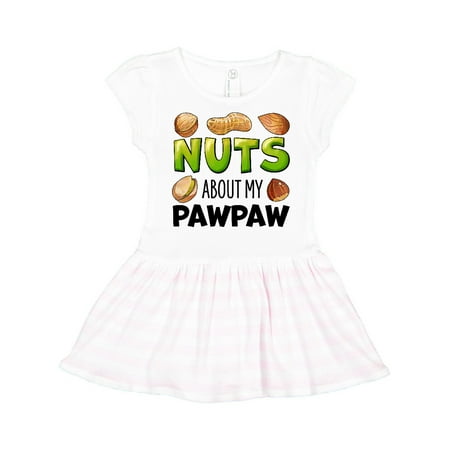 

Inktastic Nuts About My Pawpaw Peanut Almond Pistachio Gift Toddler Girl Dress