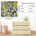 thumbnail image 6 of Yayeee 6 Pack Kitchen Dishcloths for Washing Dishes Soft Absorbent Microfiber Towels, Beige Flower Pattern, 6 of 9