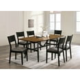 thumbnail image 6 of Miekor Furniture Mid-Century Modern Black And Gray Side Chairs Set of 2 Chairs Dining Room Furniture Leatherette Seat Elegant Kitchen Dining Room Solid wood Two-tone Chair 0048, 6 of 6