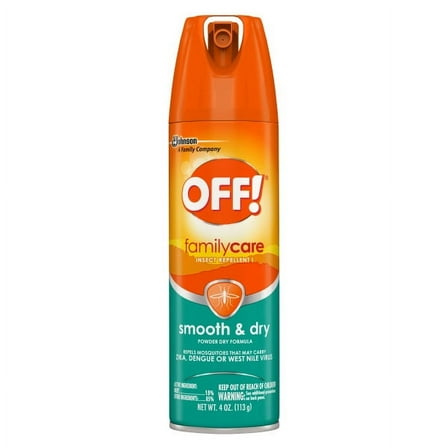 OFF! FamilyCare Insect Repellent I, Smooth & Dry, 4 oz, 1 ct, Pack of 2