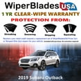 thumbnail image 2 of 2019 Subaru Outback Beam Wiper Blades Wipers w/1yr Warranty (Set of 2) (WiperBladesUSA), 2 of 5