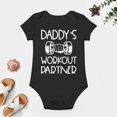 thumbnail image 4 of Daddy's Future Lifting Partner - Baby Clothes - Funny Newborn Bodysuit Outfits for Boys And Girls Black-style 18months, 4 of 7
