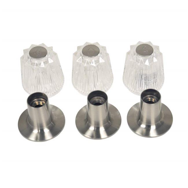 Danco 9d00081430 Brushed Nickel Acrylic Tub Shower With 3 Handle