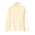 thumbnail image 6 of ZJXFGS Women'S Pull Over Tops Fall Long Sleeve Tops School Outfits for Teachers Early Fall Tops for Women Beige L, 6 of 9