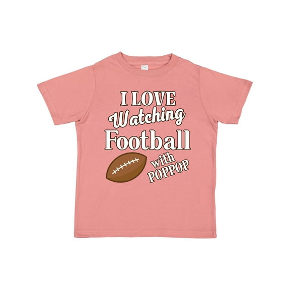 Inktastic Poppop Football Watching Grandson Boys or Girls Toddler T-Shirt