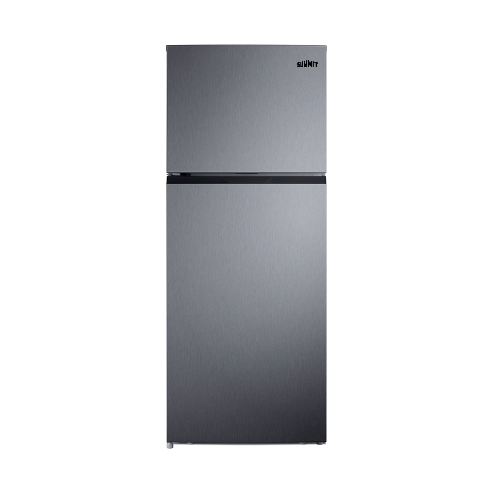 Summit 28” Refrigerator, Top Mount Freezer, 14.8 cu.ft. Capacity, Stainless Steel Look- FF161PLLHD (Left Handed Door Swing)