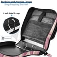 thumbnail image 4 of FORMRS Zipper Binder with Shoulder Strap 2-inch Ring 500 Sheet Capacity File Bag, Pink Brown Pattern, 4 of 5