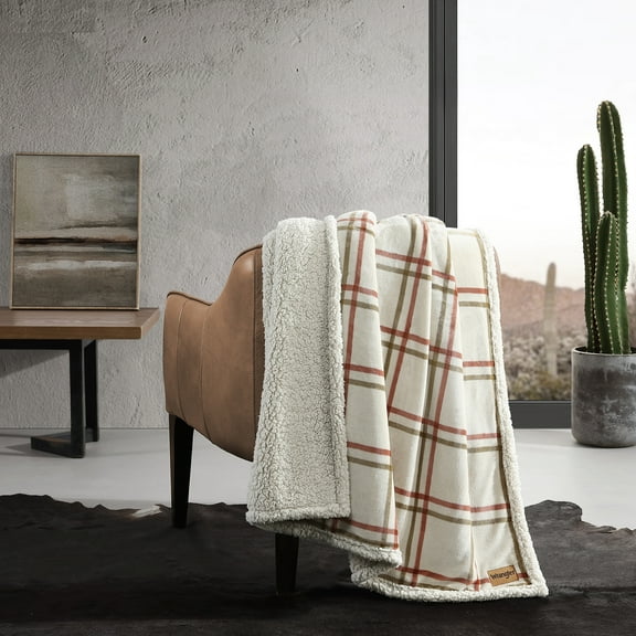 Wrangler Colt Bright Orange Ultra Soft Plush 60X50 Throw Blanket