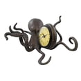 thumbnail image 2 of SPI Home Cast Aluminum Octopus Desk Clock 11 inches Long, 2 of 3
