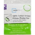 thumbnail image 2 of Mainstays Cotton 100 Percent Striped Zippered Pillow Protector, 1 Each, 2 of 3