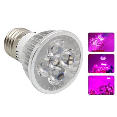 Plant Light Bulb E27 5W Easy to Use Grow Light Bulb Grow Lamp Bulb for Indoor