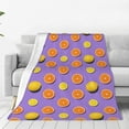 thumbnail image 1 of Balery Yellow Lemon And Orange Manta de Felpa Suave y Acogedora – Cobija de Franela Aterciopelada para Cama, Lavable y Cálida para Sofá, Mascotas, Transpirable-50"x40", 1 of 7