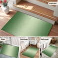 thumbnail image 6 of Green Ombre 2'x3' Washable Rug, Modern Gradient Abstract Art Non-Slip Soft Doormat Area Rugs for Entrance Bathroom Bedsides, Carpet for Kitchen Bedroom, Entryway Floor Mat, 6 of 9